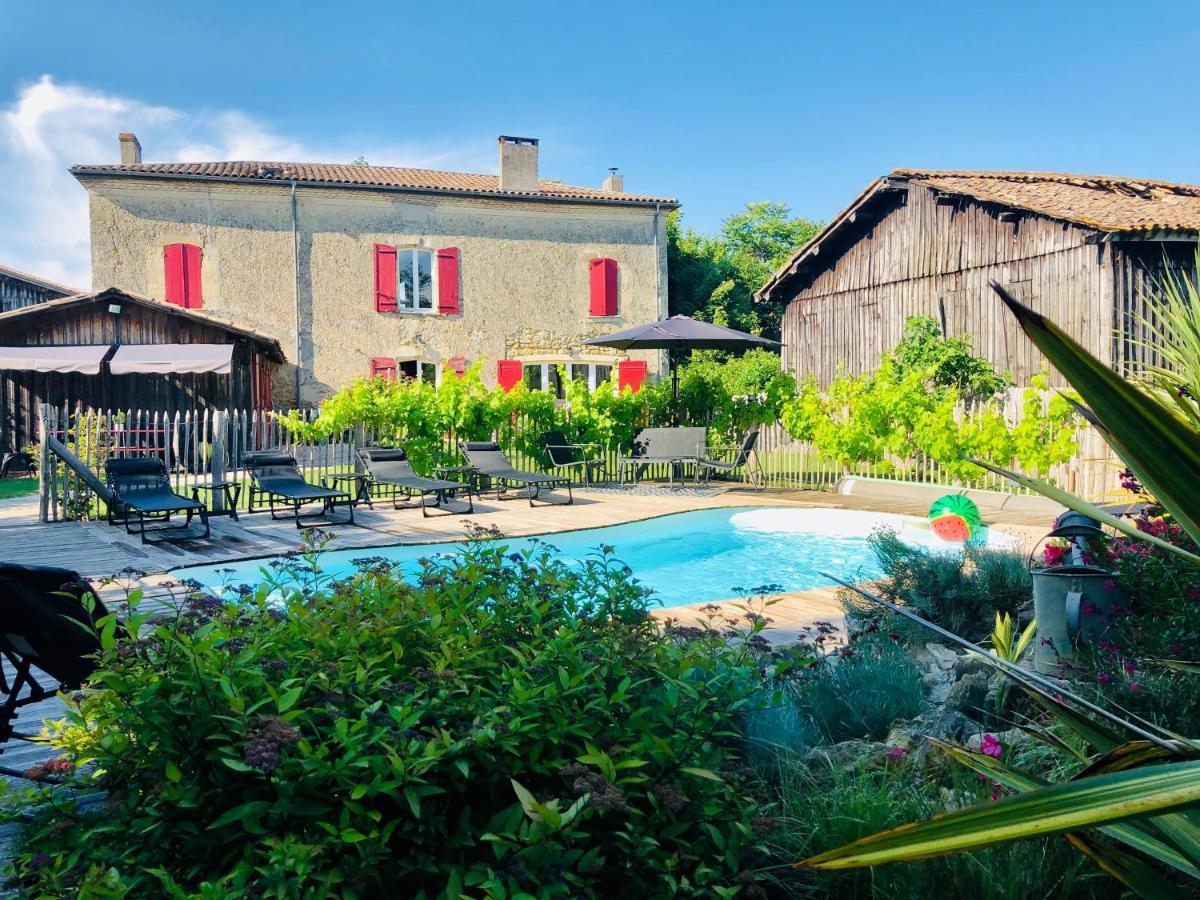 Maison D'Hotes Rouge Bordeaux Auros Kültér fotó